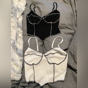 Shein Black and White Tops